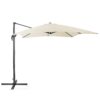 Parasol beige/donkergrijs 250 x 250 cm MONZA