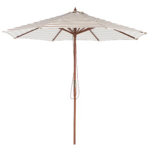 Parasol beige/wit ⌀ 260 cm FERENTILLO