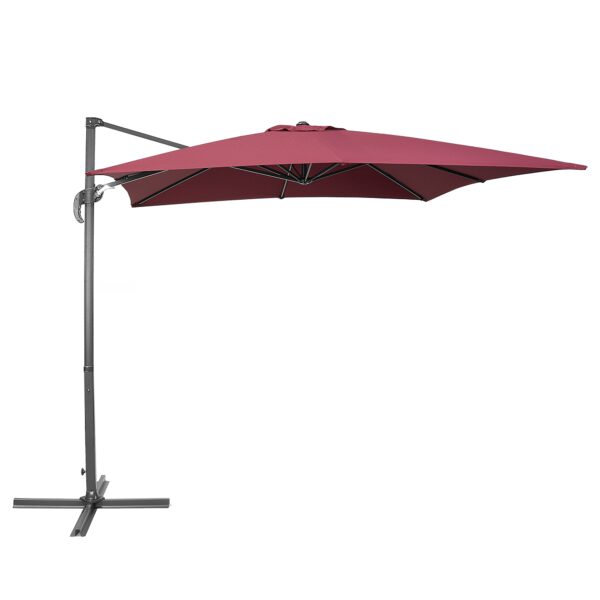 Parasol bordeauxrood 250 x 250 cm MONZA