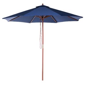 Parasol donkerblauw ⌀ 270 cm TOSCANA