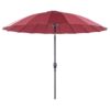 Parasol donkerrood ⌀ 255 cm BAIA