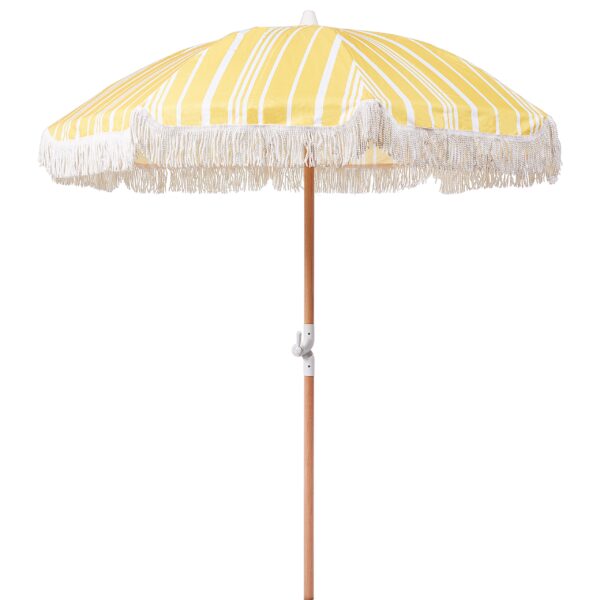 Parasol geel/wit ⌀ 150 cm MONDELLO