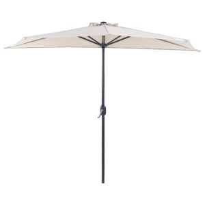 Parasol halfrond beige 270 cm GALATI