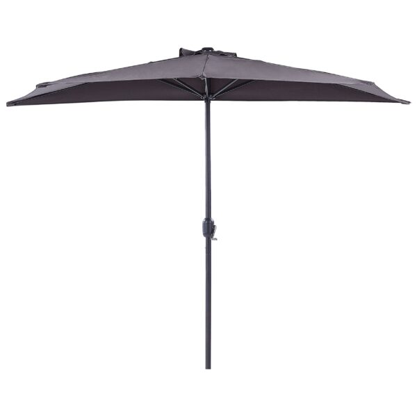 Parasol halfrond grijs 270 cm GALATI