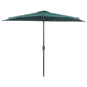 Parasol halfrond groen 270 cm GALATI