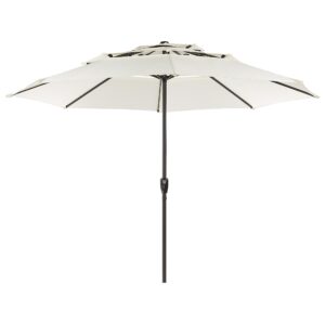 Parasol lichtbeige ⌀ 285 cm BIBIONE