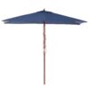 Parasol marineblauw 144 x 195 cm FLAMENCO