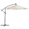 Parasol met LED-verlichting beige ⌀ 285 cm CORVAL