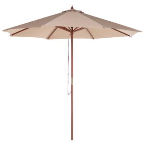 Parasol mokka ⌀ 270 cm TOSCANA