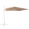 Parasol mokka/wit 250 x 250 cm MONZA