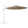 Parasol mokka/wit ⌀ 300 cm SAVONA