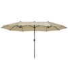 Parasol taupe 460 x 270 cm SIBILLA