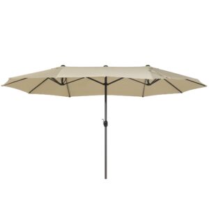 Parasol taupe 460 x 270 cm SIBILLA