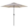 Parasol taupe ⌀ 270 cm VARESE