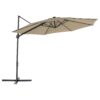 Parasol taupe ⌀ 295 cm SAVONA II