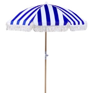 Parasol wit/blauw ⌀ 150 cm MONDELLO