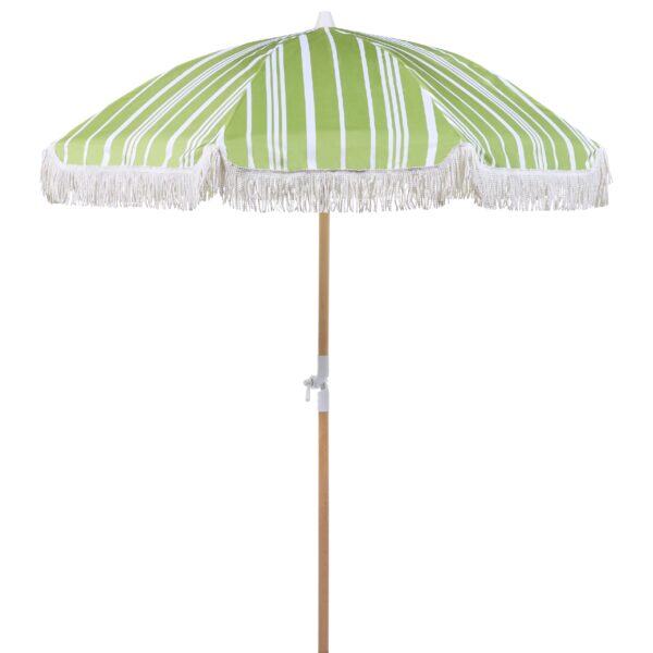 Parasol wit/groen ⌀ 150 cm MONDELLO