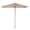 Parasol zandbeige 144 x 195 cm FLAMENCO