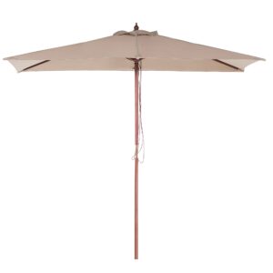 Parasol zandbeige 144 x 195 cm FLAMENCO