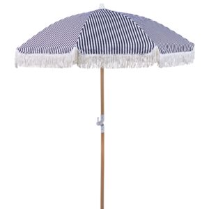 Parasol zwart/wit ⌀ 150 cm MONDELLO