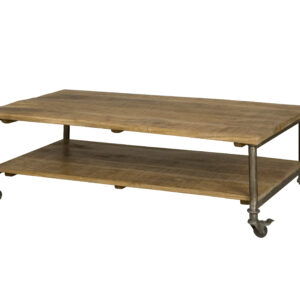 RENEW Salontafel Callum met wielen 125 x 70cm