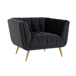 Richmond Fauteuil Huxley Velvet, kleur Antraciet