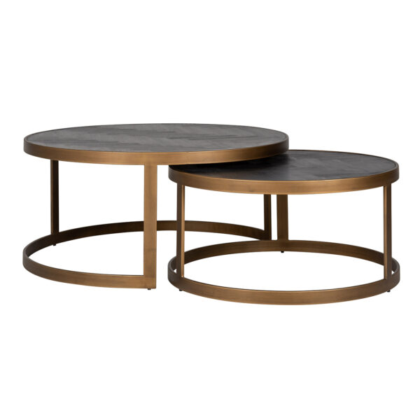 Richmond Ronde Salontafel Blackbone Brass