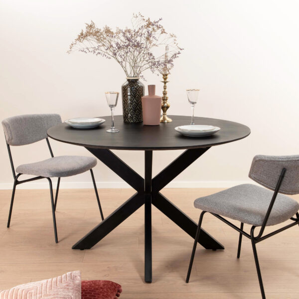 Ronde Eettafel Oslo Black