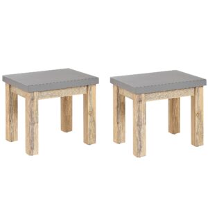 Set van 2 stoelen Beton Grijs OSTUNI