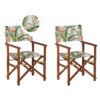 Set van 2 stoelen Hout Donkere houtkleur CINE