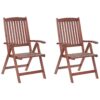 Set van 2 stoelen Hout Donkere houtkleur TOSCANA