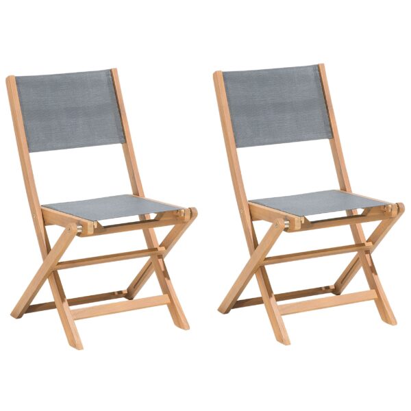 Set van 2 stoelen Hout Lichte houtkleur CESANA