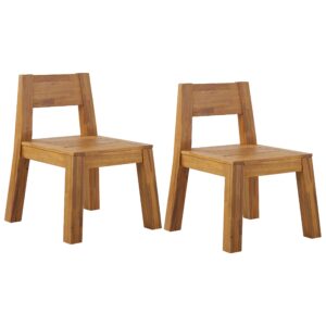 Set van 2 stoelen Hout Lichte houtkleur LIVORNO