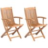 Set van 2 stoelen Hout Lichte houtkleur MAUI