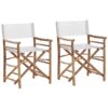 Set van 2 stoelen Hout Lichte houtkleur MOLISE