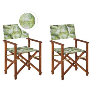 Set van 2 stoelen Hout Lichtgroen CINE