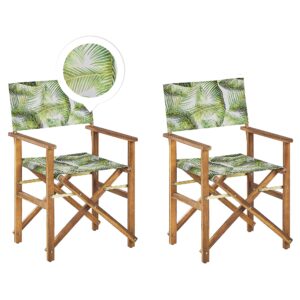 Set van 2 stoelen Hout Lichtgroen CINE