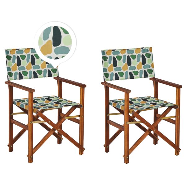 Set van 2 stoelen Hout Multicolor CINE