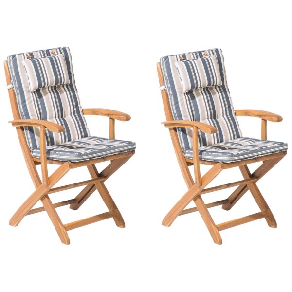 Set van 2 stoelen Hout Multicolor MAUI