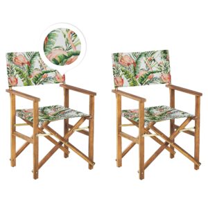 Set van 2 stoelen Hout Roze CINE