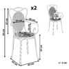 4251682234405 Set van 2 stoelen Metaal Grijs CILENTO