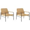 Set van 2 stoelen Natuurlijk PRASIMO