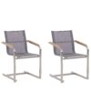 Set van 2 stoelen RVS Grijs COSOLETO