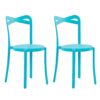 Set van 2 stoelen Synthetisch materiaal Turquoise CAMOGLI