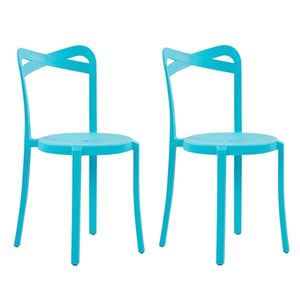 Set van 2 stoelen Synthetisch materiaal Turquoise CAMOGLI