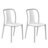 Set van 2 stoelen Synthetisch materiaal Wit SPEZIA