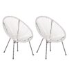 Set van 2 stoelen Wit ACAPULCO II