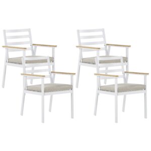 Set van 4 stoelen Metaal Beige CAVOLI