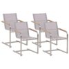 Set van 4 stoelen RVS Beige COSOLETO