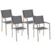 Set van 4 stoelen RVS Grijs GROSSETO